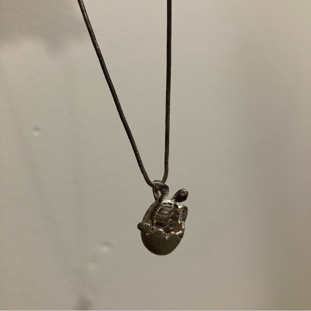 4/$10 - Hatching Turtle Necklace